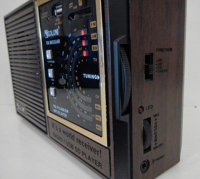 Радиоприемник всеволновой RX-9933UAR USB/Bluetooth (2193518741) - фото 2 Радиоприемник всеволновой RX-9933UAR USB/Bluetooth (2193518741) - фото 2