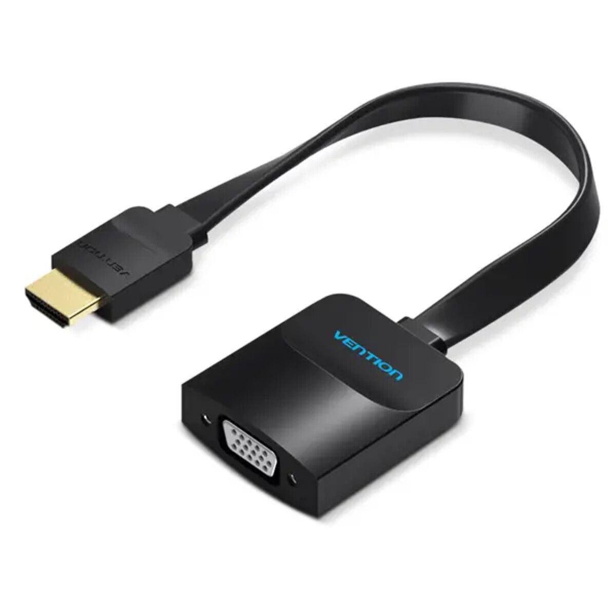 Адаптер Vention Flat HDMI to VGA Converter 0,15 м Black (74345)