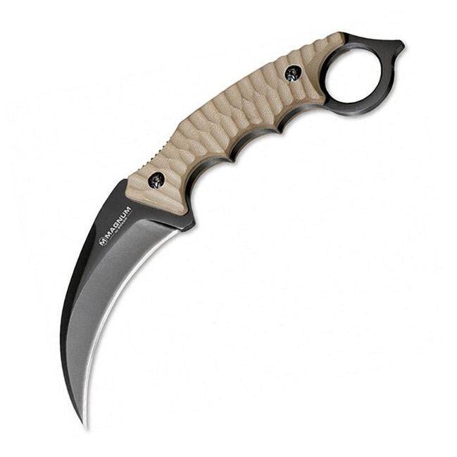 Нож фиксированный Boker Magnum Spike Karambit 440A Desert Tan (02SC028) Нож фиксированный Boker Magnum Spike Karambit 440A Desert Tan (02SC028)