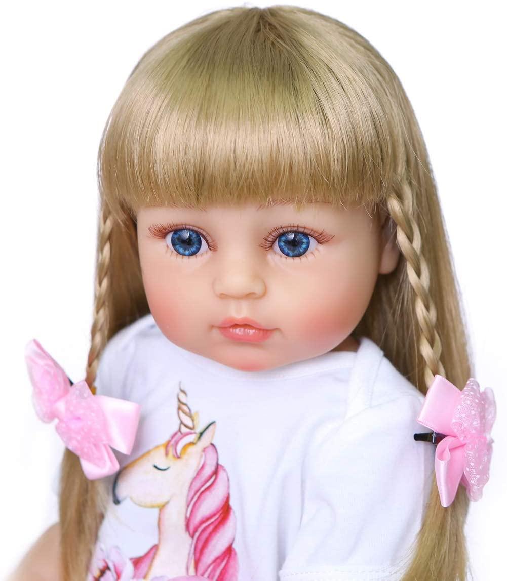 Кукла Reborn силиконовая девочка Единорожка 55 см (5599) - фото 4 Кукла Reborn силиконовая девочка Единорожка 55 см (5599) - фото 4