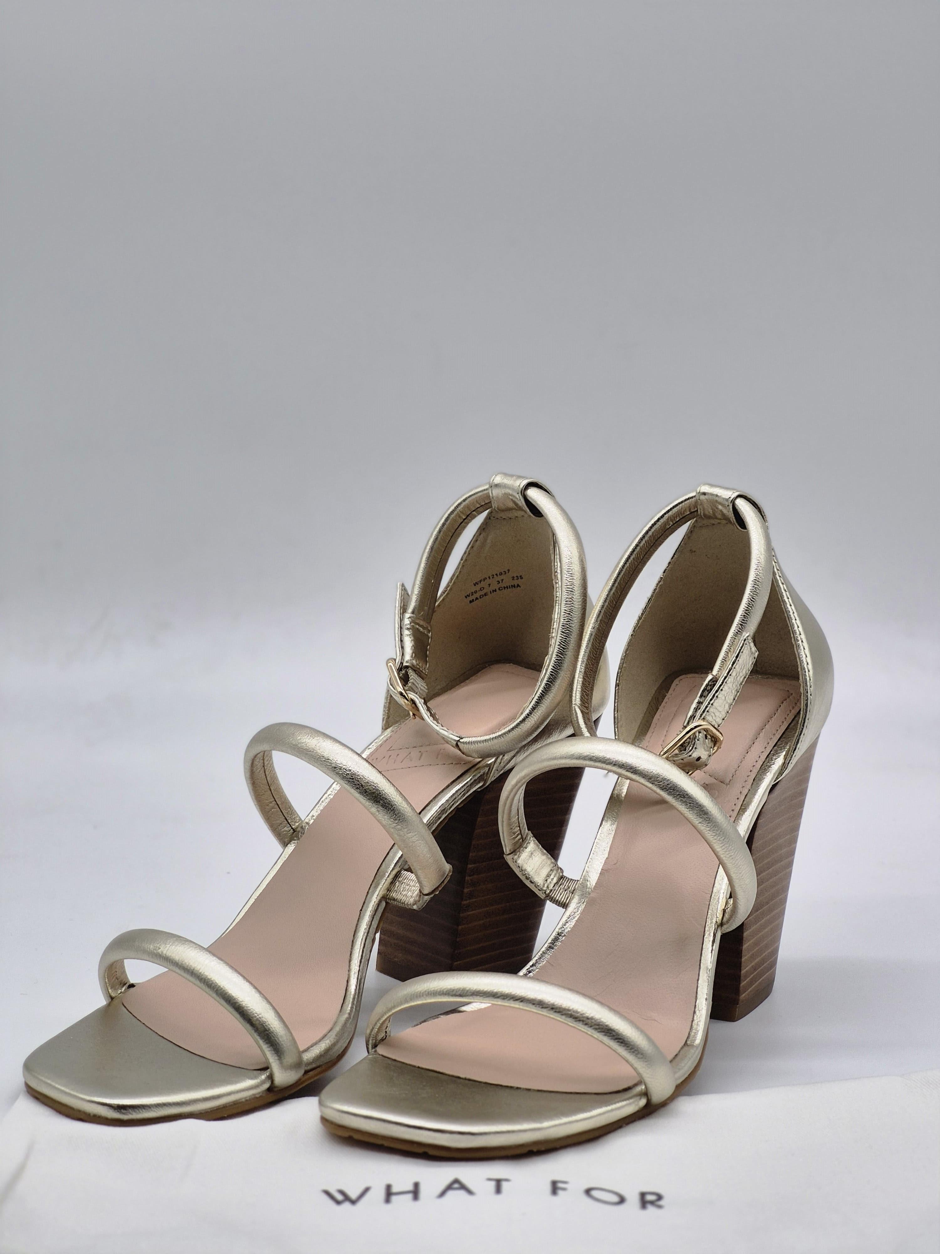 Босоніжки жіночі What For KAIN р. 37 Gold - фото 1 Босоніжки жіночі What For KAIN р. 37 Gold - фото 1