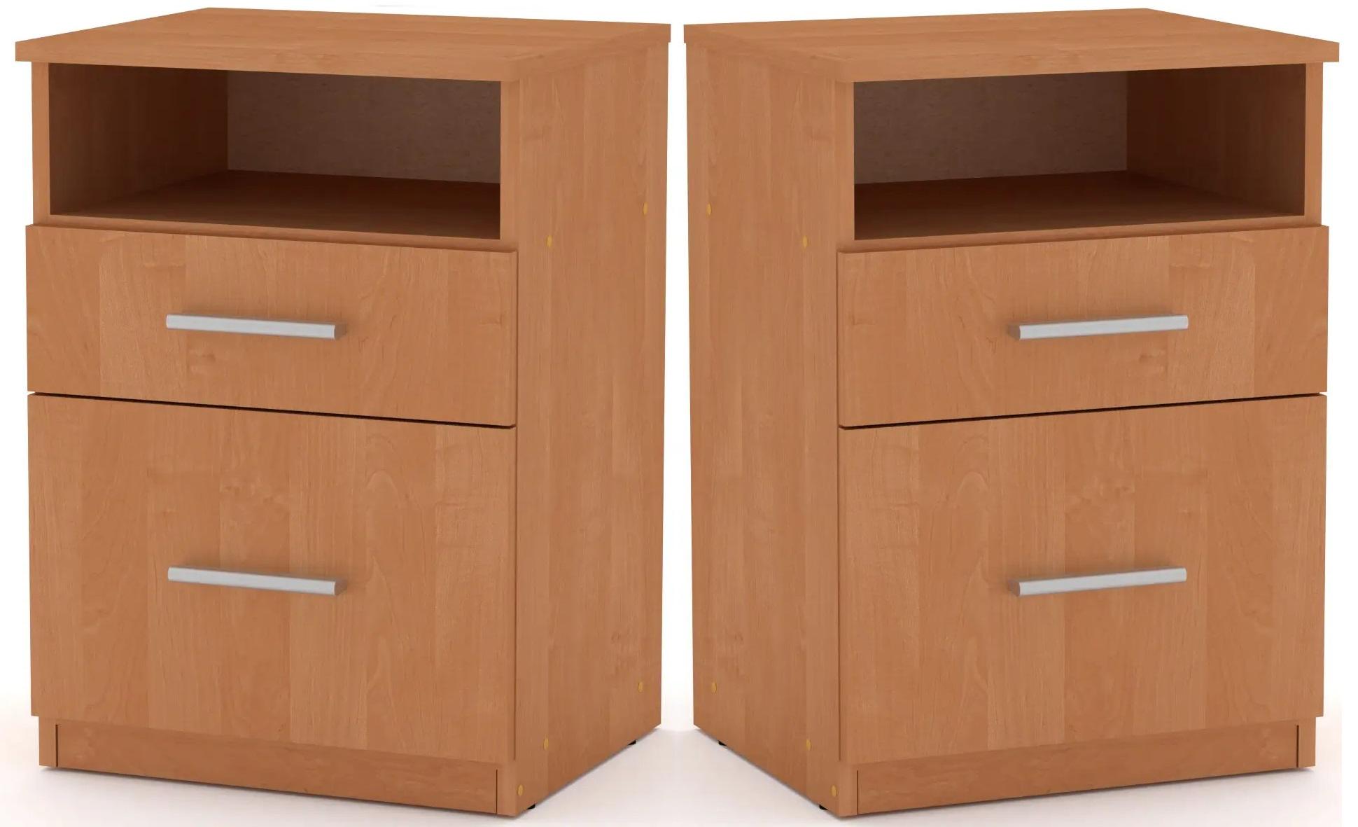 Тумба прикроватная комплект 2 шт. Компанит ПКТ-4 Ольха (26652784) - фото 1 Тумба прикроватная комплект 2 шт. Компанит ПКТ-4 Ольха (26652784) - фото 1