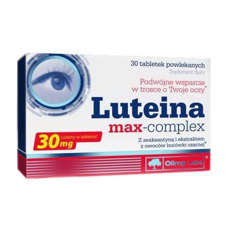 Лютеин Olimp Luteina Max-Complex 30 мг с зеаксантином и черникой 30 табл.