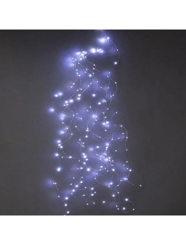 Гірлянда-пучок електрична Led Кінський хвіст на 200 світлодіодів 10 ниток 2 м по 20 діодів Білий (11342552)