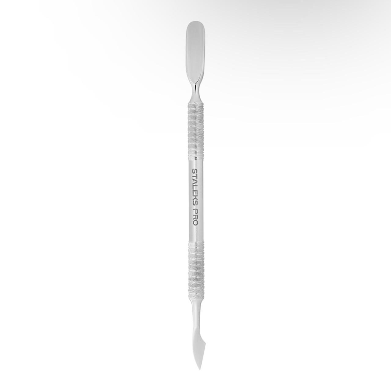 Лопатка маникюрная STALEKS Pro Expert 30 Type 3 пушер округлый широкий и топорик