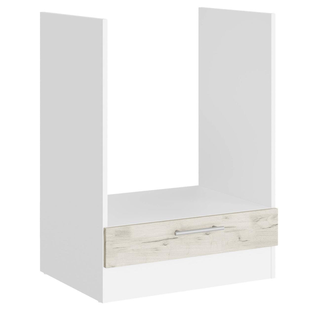 Кухня секция Эверест Эко Новая 60 Низ Духовка 600х456х820 мм Белый/Крафт Белый (eko-450)