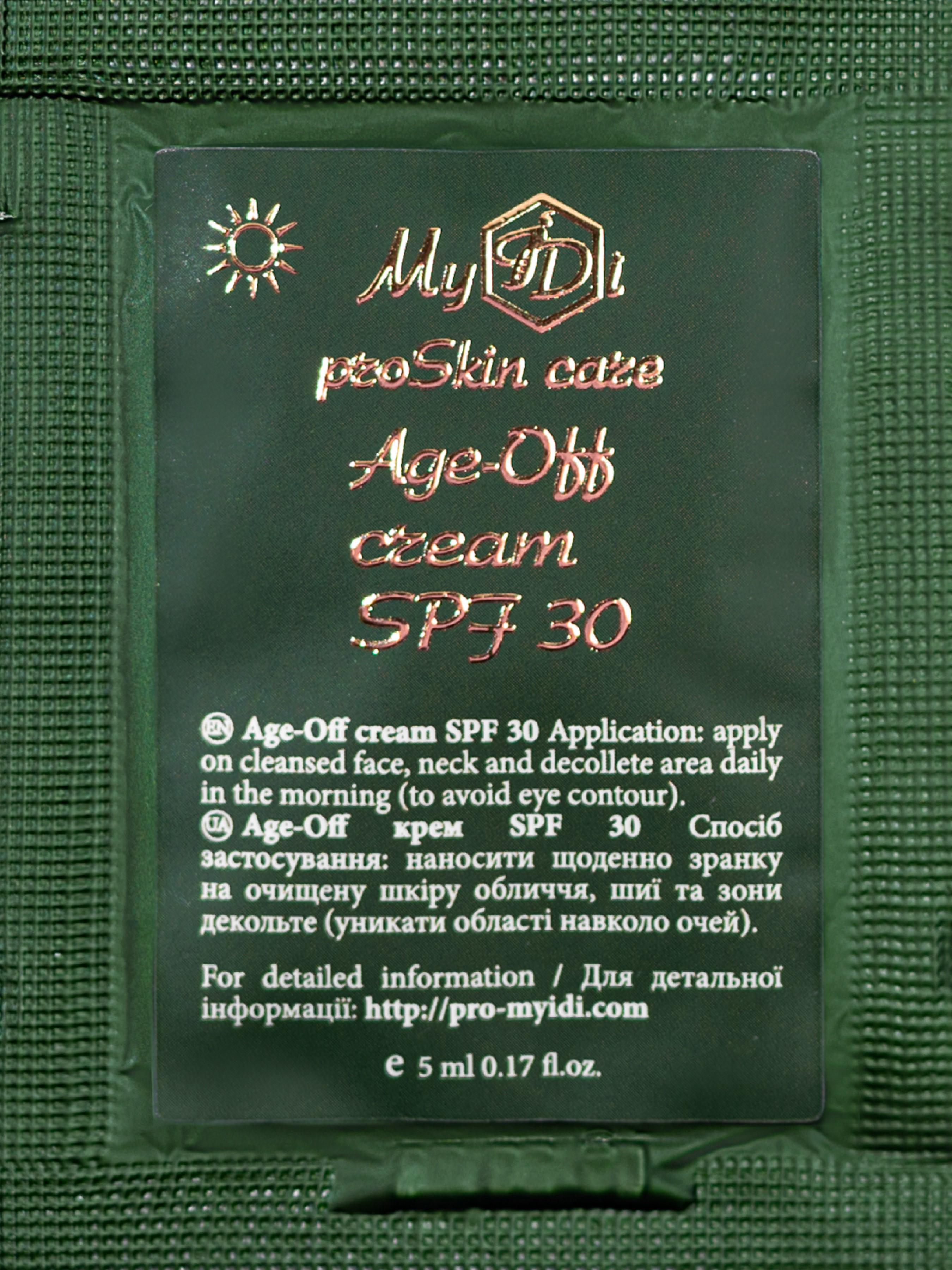 Крем антивіковий денний MyIDi Age-Off cream SPF 30 5 мл (4821284851012-1)