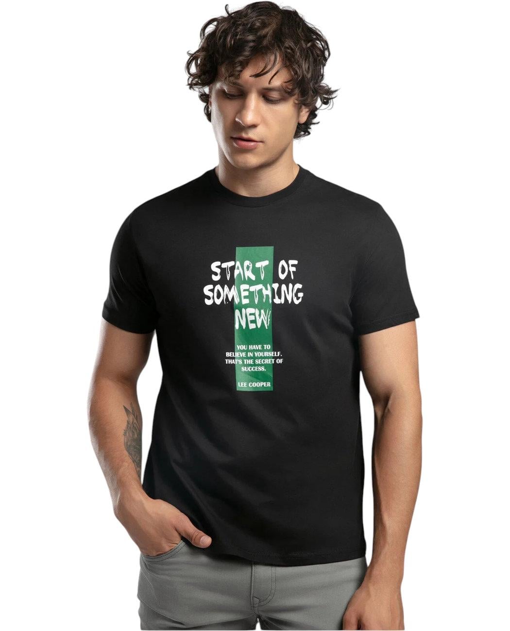 Футболка чоловіча Lee Cooper Ric 252LCM242035.8101 L Чорний (8682272626618)