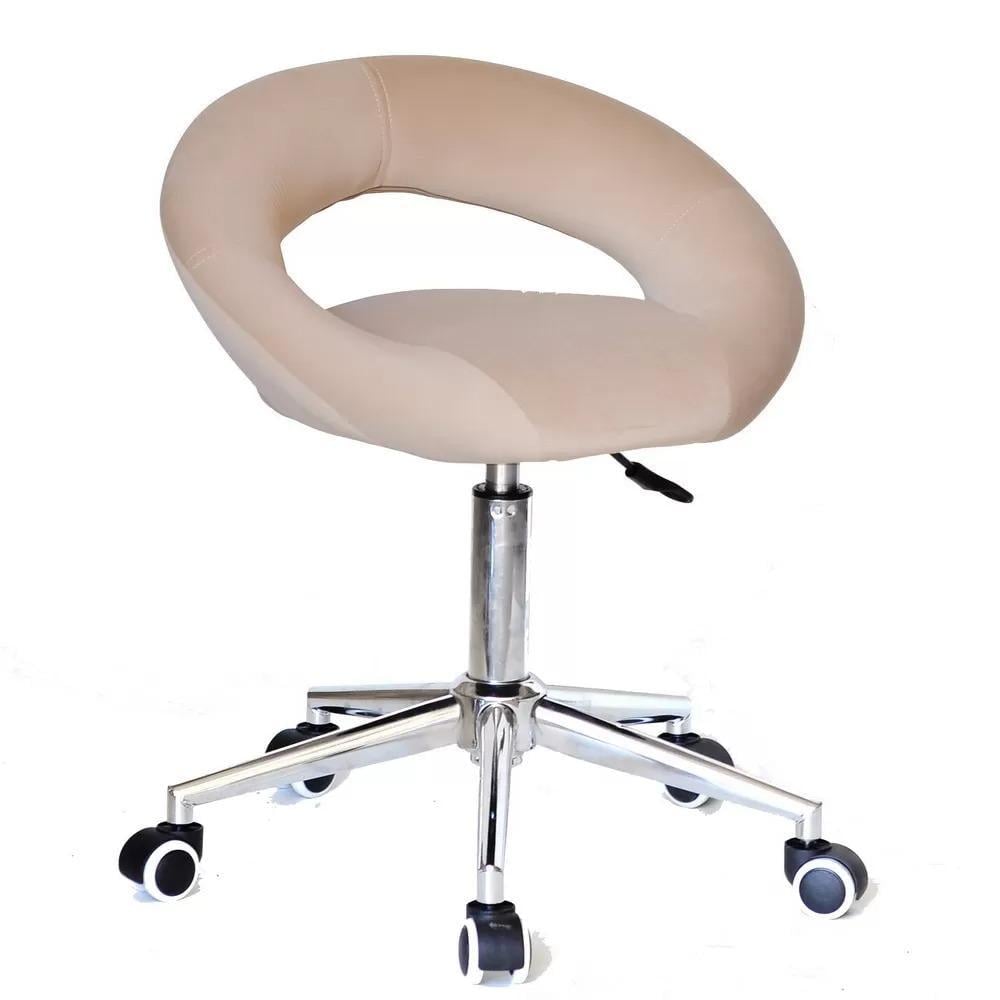 Стул LOLLY OFFICE MODERN CHROME N бархат Бежевый (133641)