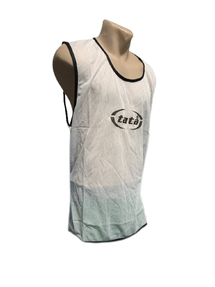 Маніжка доросла Сток TATA з лого з коміром ХL 180-190 см Білий (767)