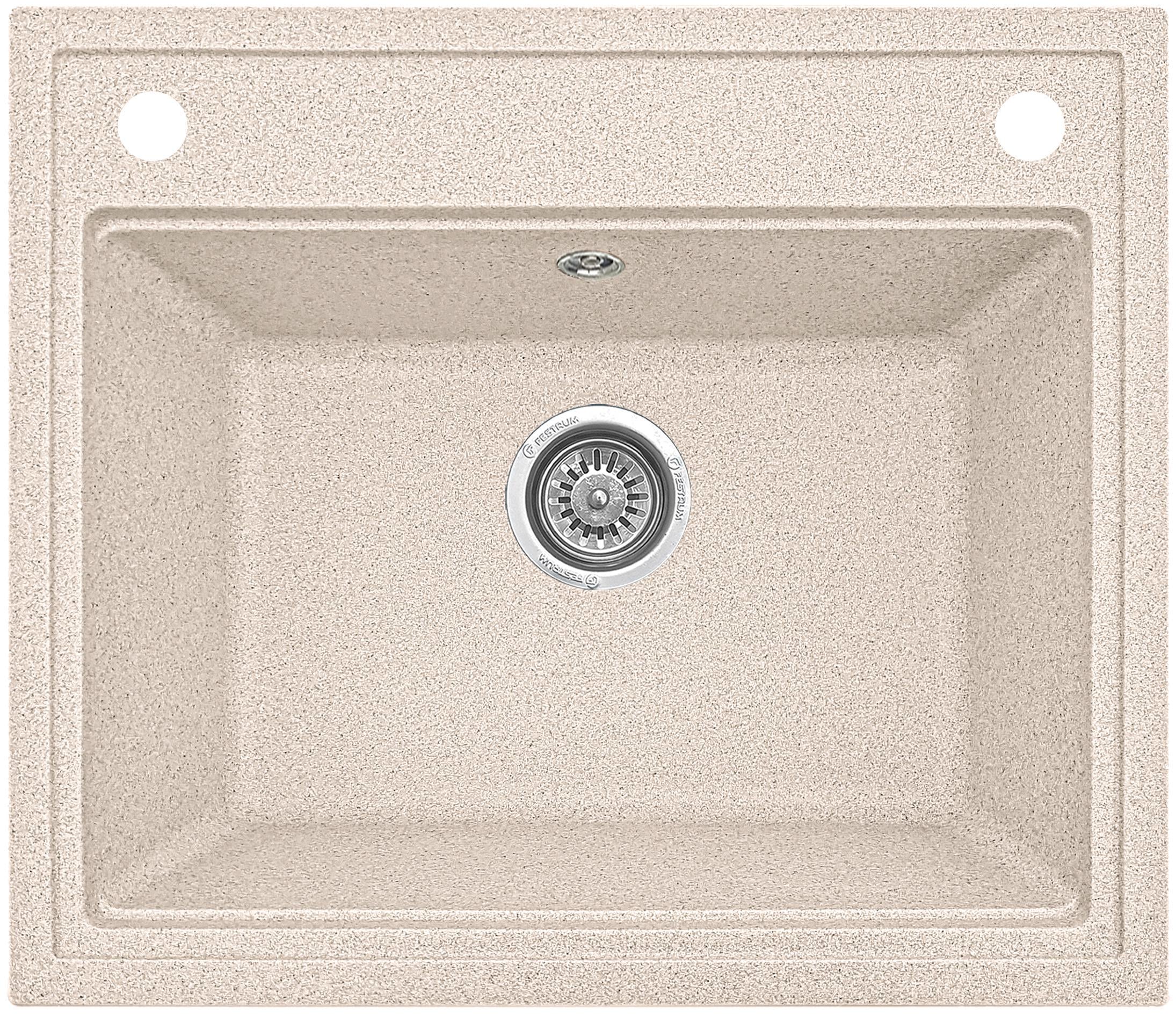 Мойка кухонная Valetti 49D 590x510 мм Бежевый