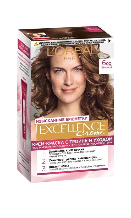 Фарба для волосся L'Oreal Paris Excellence Creme 600 Темно-русий (24111)