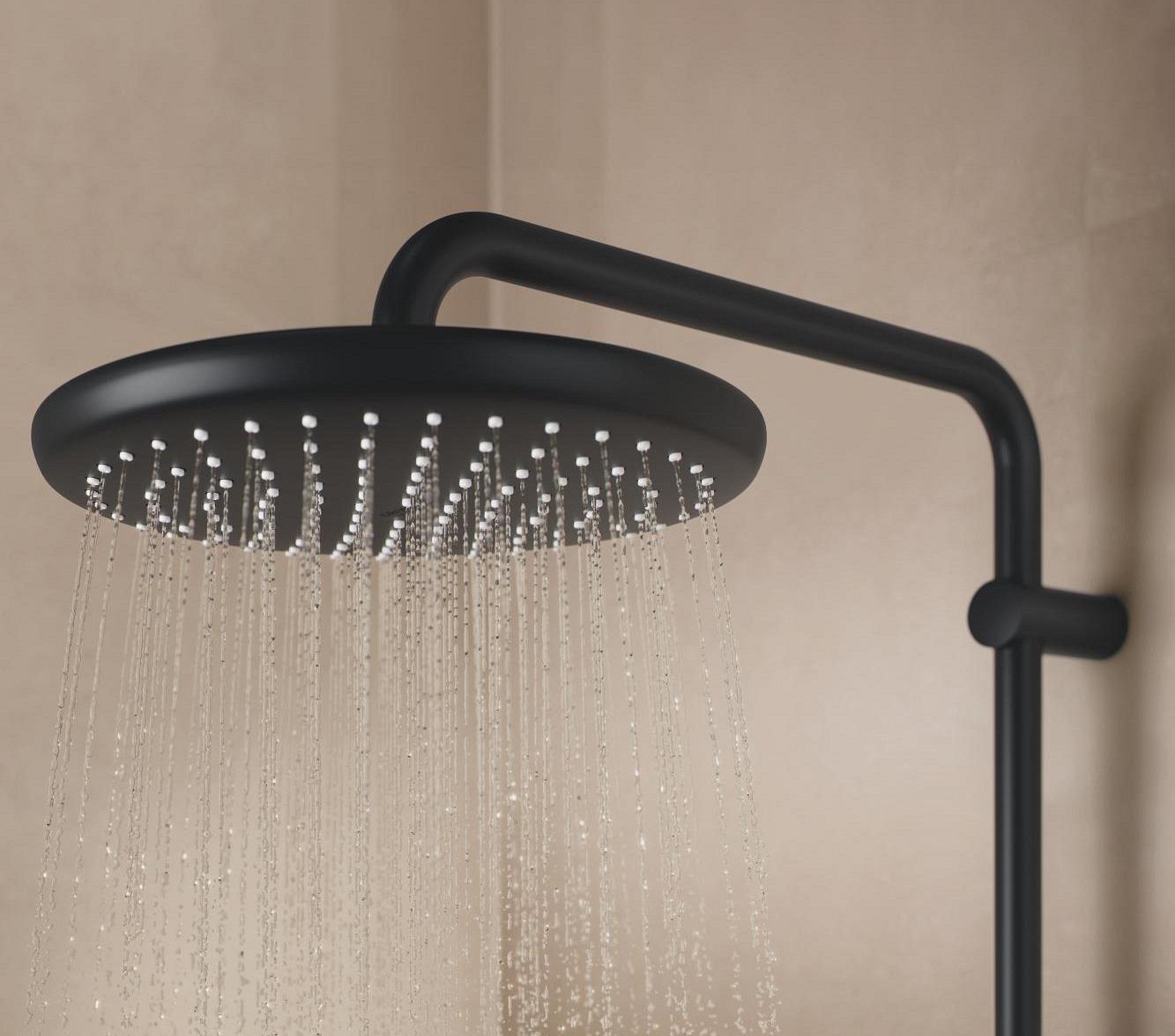 Душова система з термостатом Grohe Tempesta 266702431 Чорний (218525) - фото 7 Душова система з термостатом Grohe Tempesta 266702431 Чорний (218525) - фото 7