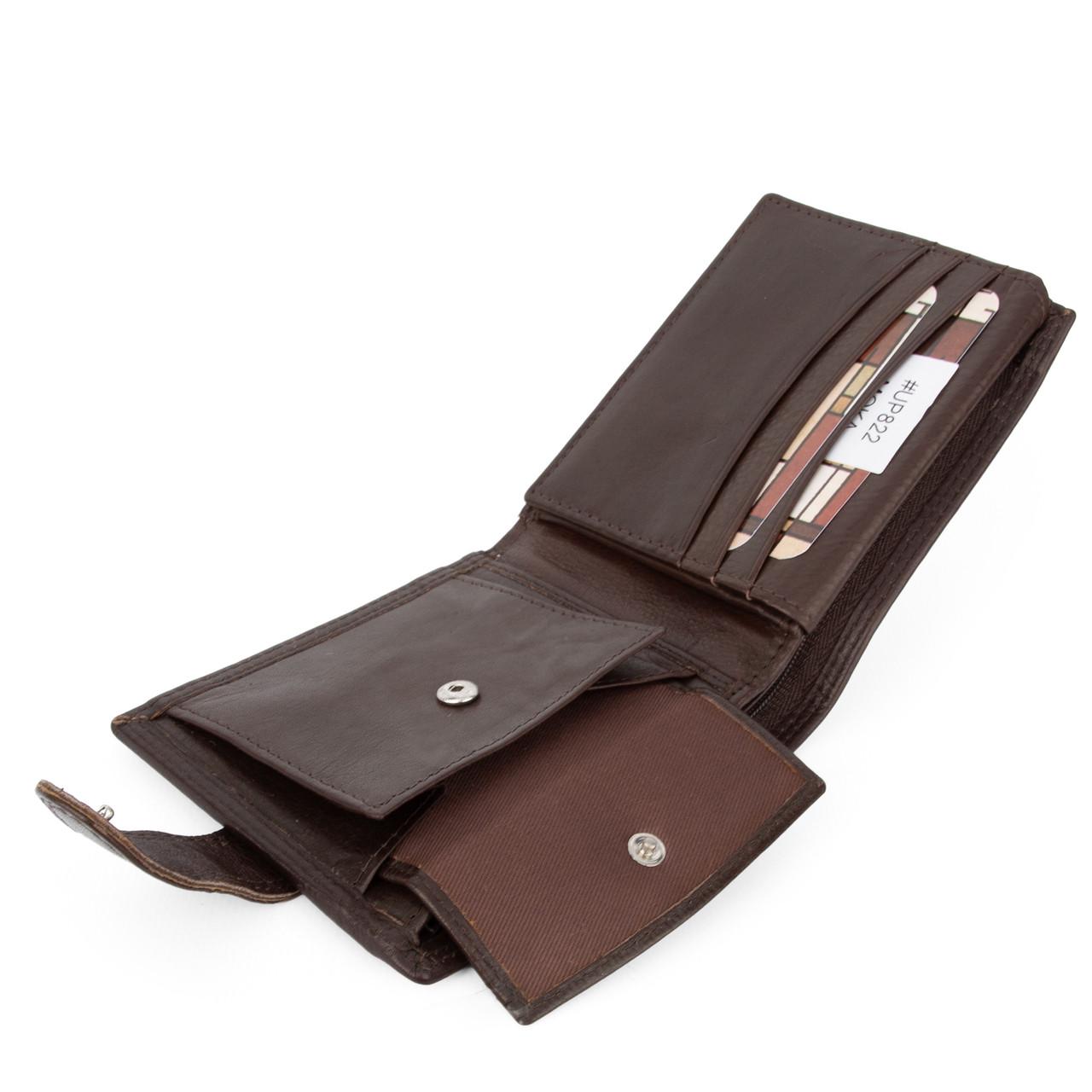 Портмоне мужское кожаное SU822 Virginia Conti на кнопке Коричневый (2773031243) - фото 5 Портмоне мужское кожаное SU822 Virginia Conti на кнопке Коричневый (2773031243) - фото 5