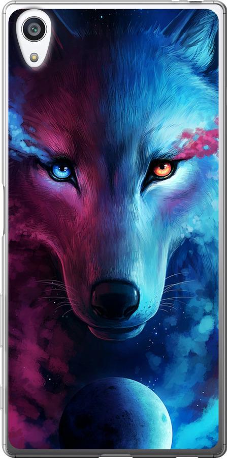 Чехол на Sony Xperia Z5 Premium E6883 Арт-волк (3999t-345-42517)