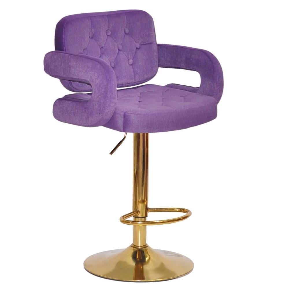 Барный стул FANCY GD-BASE бархат Пурпурный (123772)