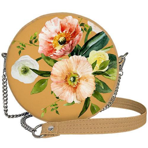 Сумка круглая Presentville Tablet Beautiful flowers (RS 21M017 OR)