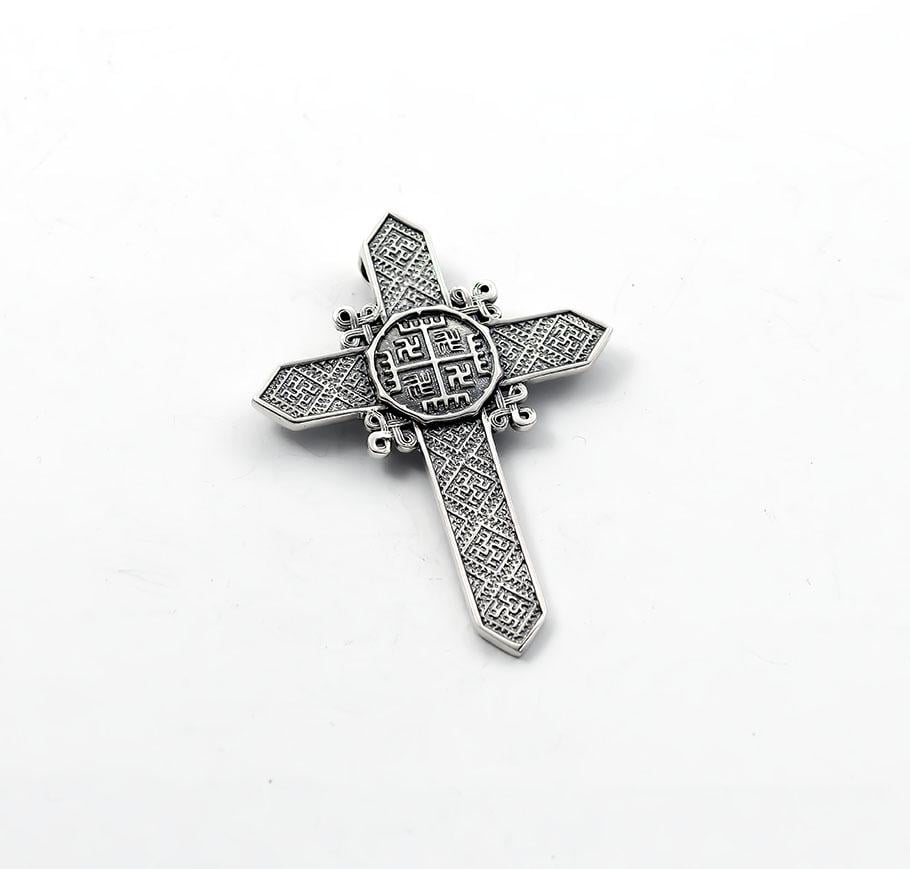 Кулон крест с оберегами Maxi Silver 7156 (87156)
