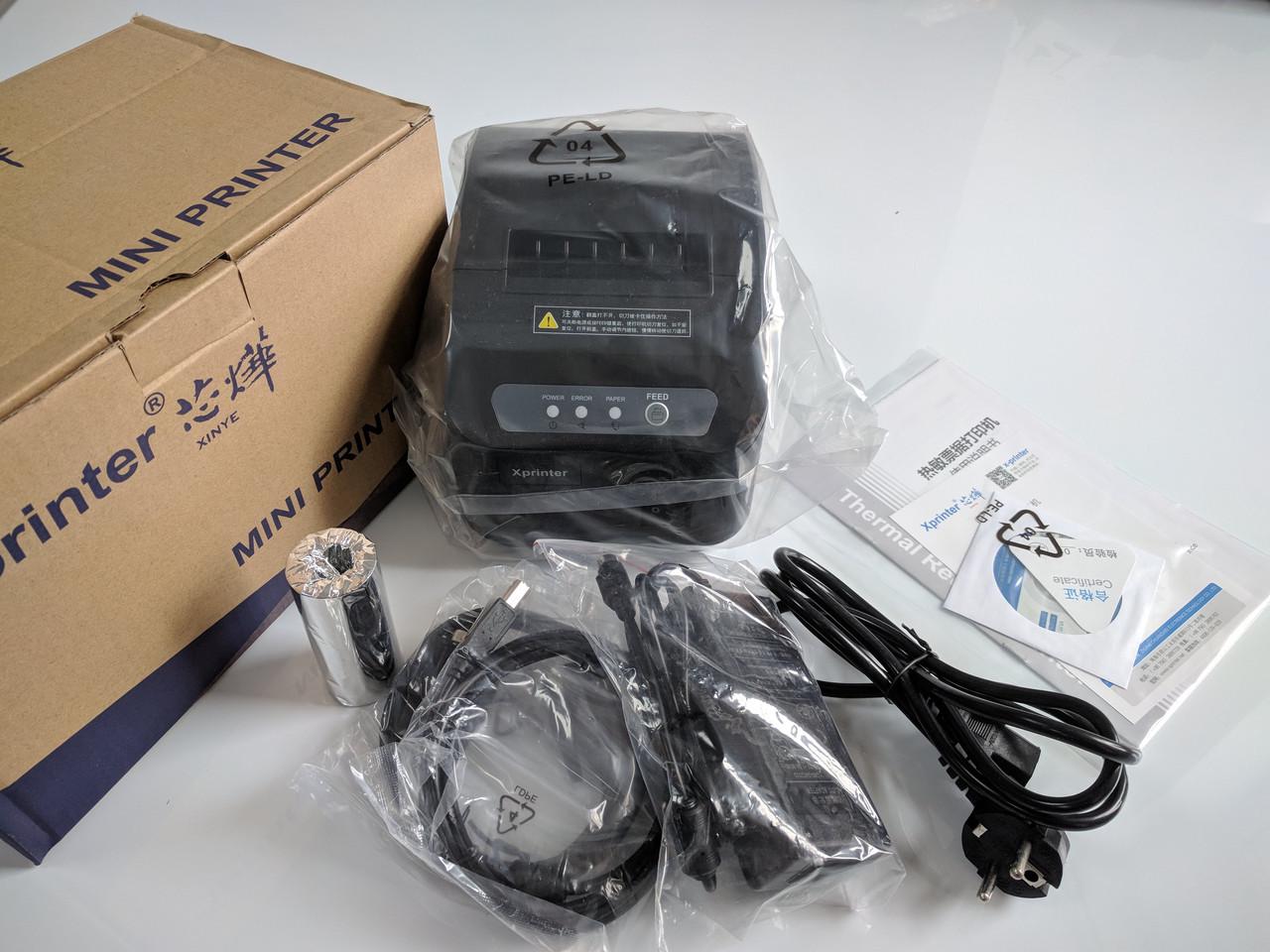 Принтер чеков с автообрезкой Xprinter XP-Q200II USB Serial 80 мм (690535859) - фото 4