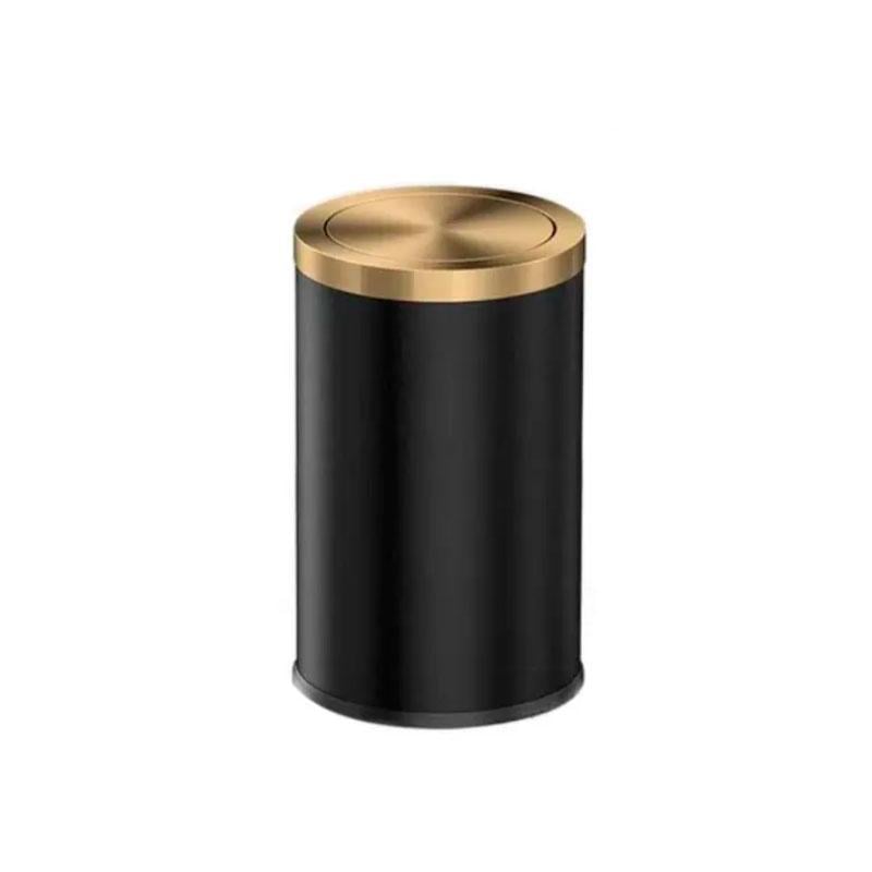 Відро для сміття Art Design 4455BG 6 л Чорний/Золотий
