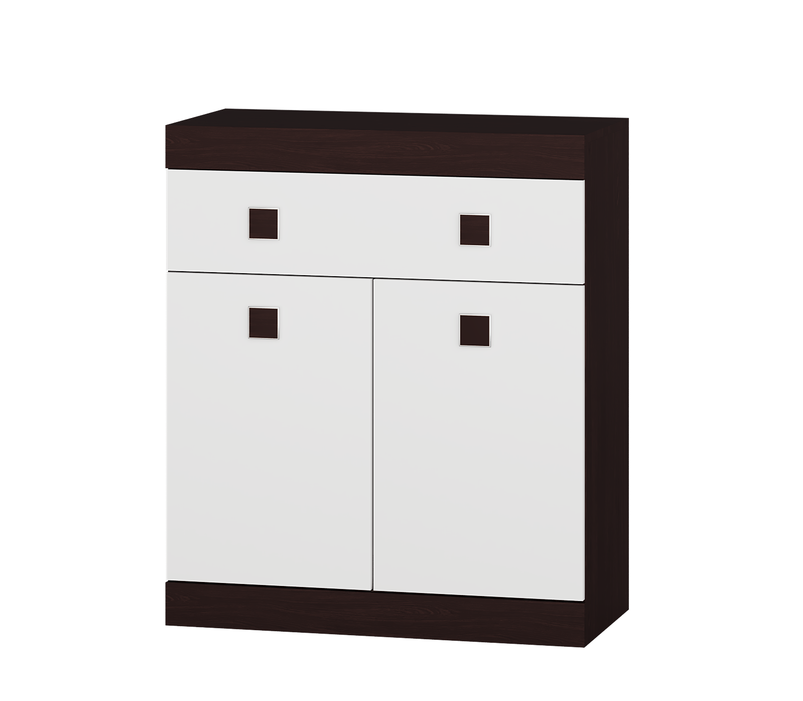 Комод Everest Соната 4 800х376х931 мм Венге темный/Белый (11232) - фото 1