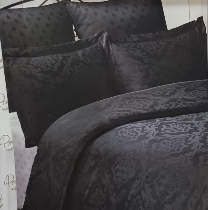 Постельное белье Prima casa Ottoman Anthracite жаккард бамбук евро