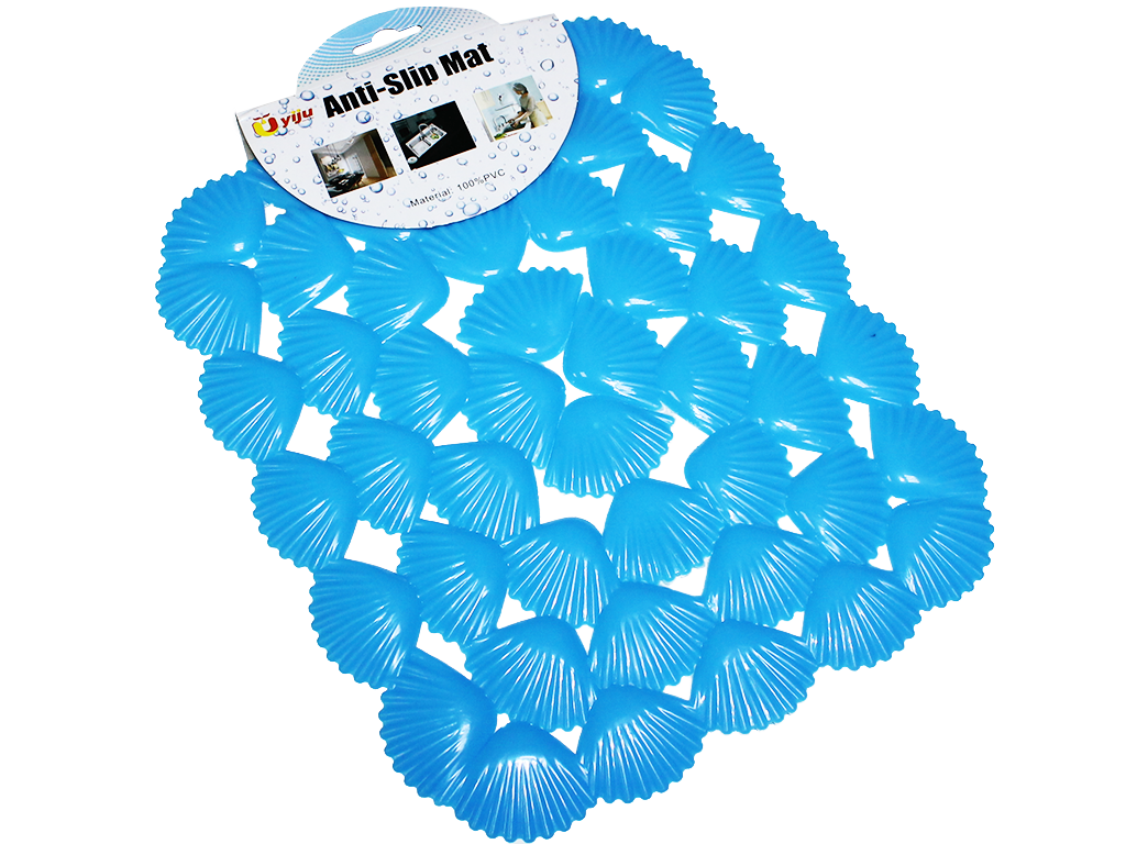 Коврик для раковины антискользящий Ракушки 24х28 см Голубой Коврик для раковины антискользящий Ракушки 24х28 см Голубой