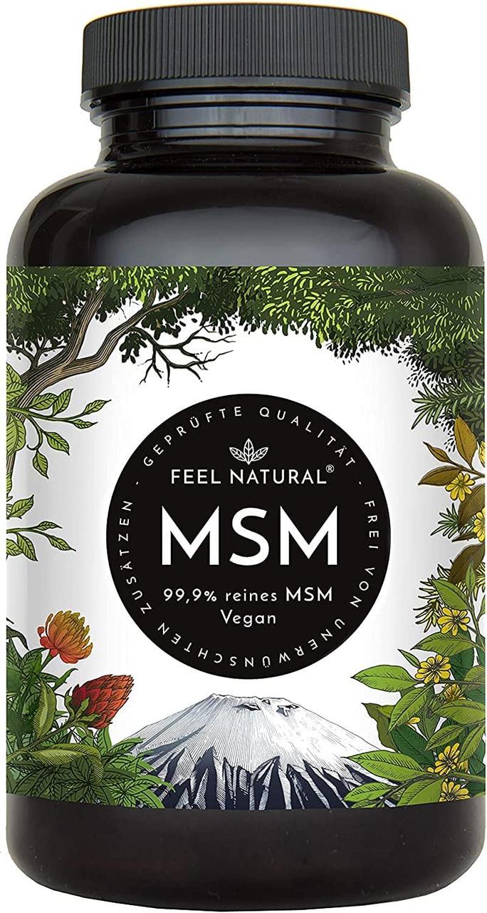 Витамины для иммунитета Feel Natural MSM 2000 мг с витамином С 180 капс. (50093FNMSM180)