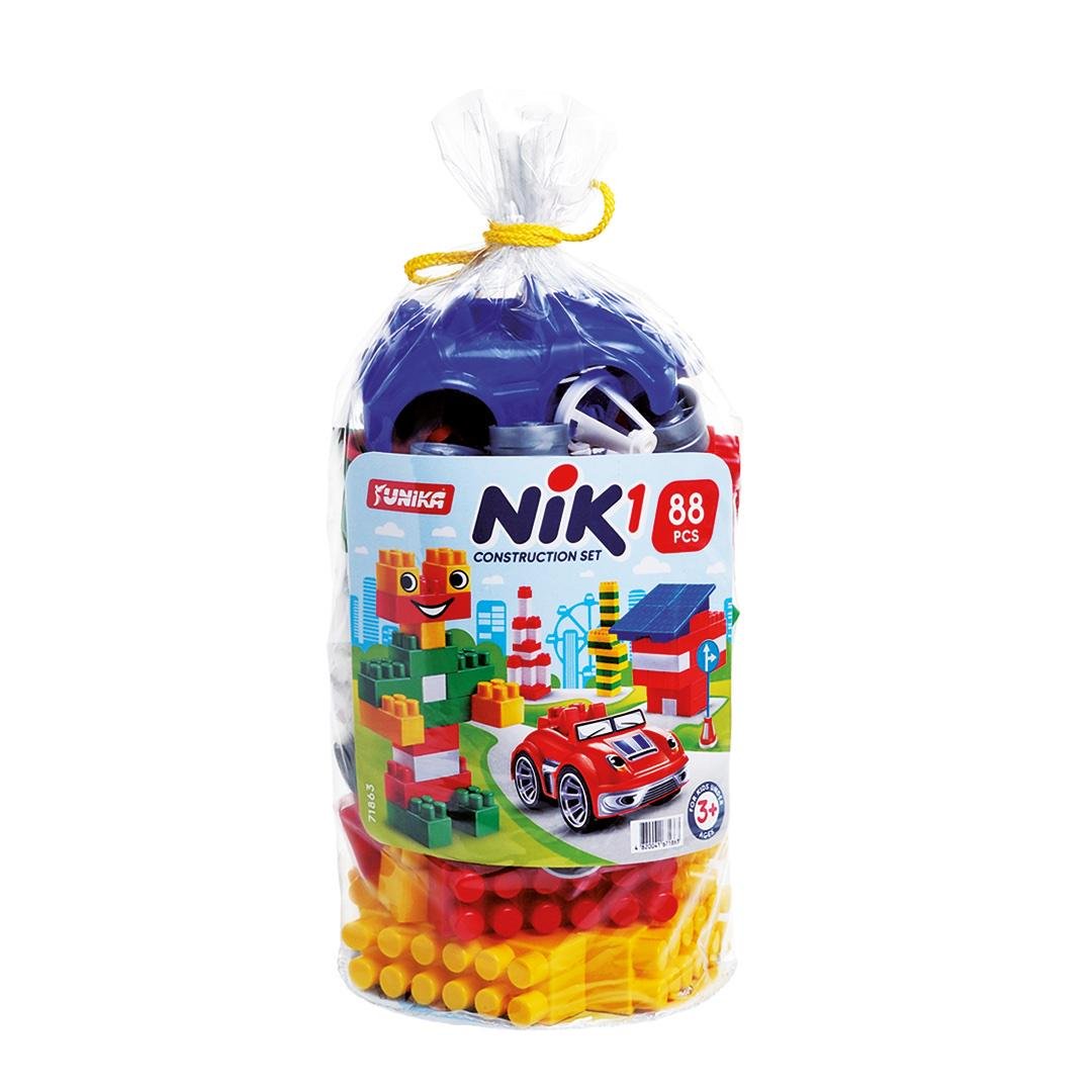 Конструктор дитячий NIK-1 Юніка 88 деталей (1863)
