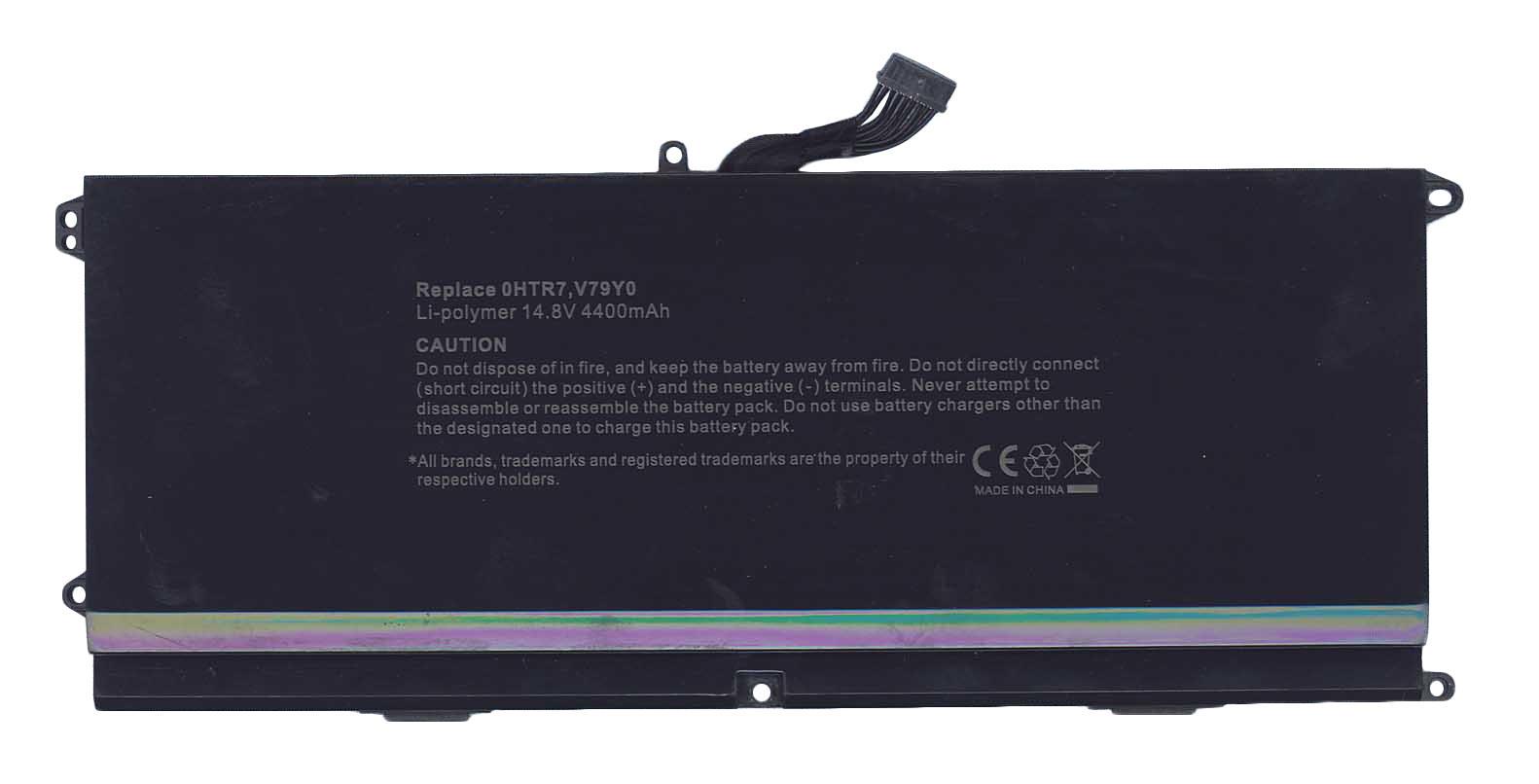 Аккумулятор для ноутбука Dell 0HTR7 Dell XPS 15Z Ultrabook 14,8 V 4400 mAh OEM Black (013647)