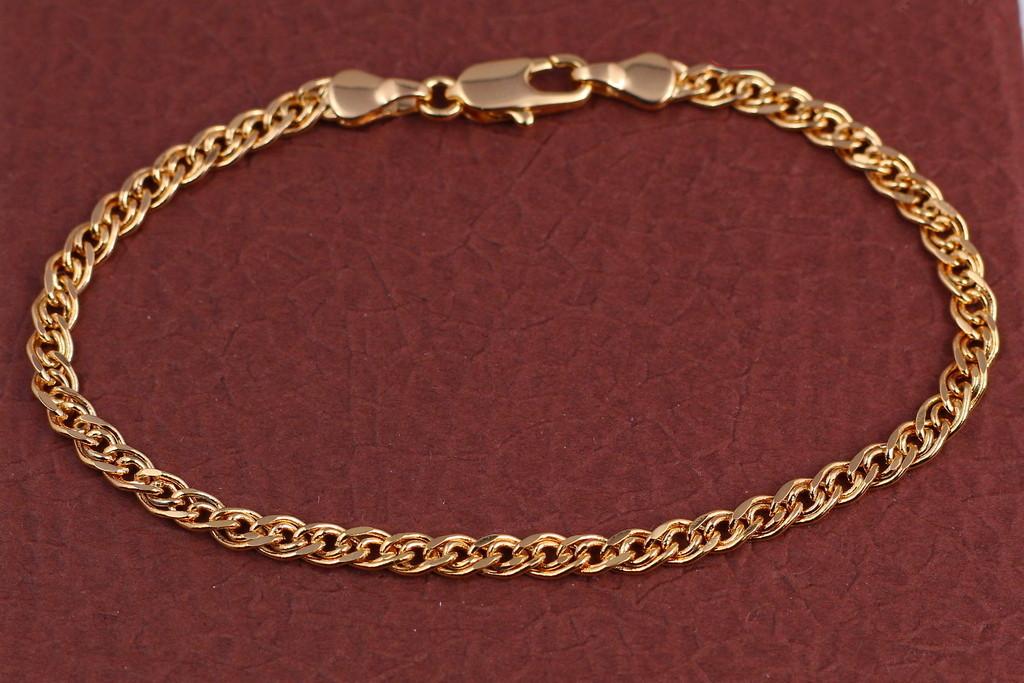 Браслет Xuping Jewelry Нонна 3,5 мм 18 см Золистый (1490067229) Браслет Xuping Jewelry Нонна 3,5 мм 18 см Золистый (1490067229)
