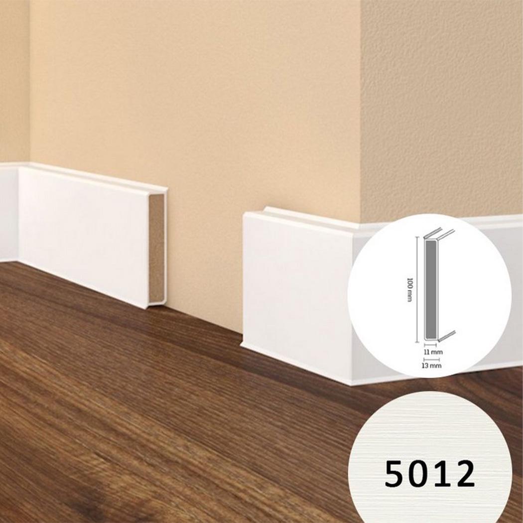 Плинтус Doellken Cubu flex life 5012 100 мм 2,5 м Молочно-белый - фото 6