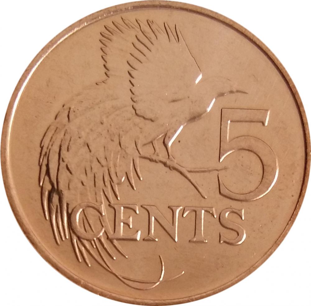 Коллекционная монета Тринидад и Тобаго 5 центов 2007 UNC (KM#30)