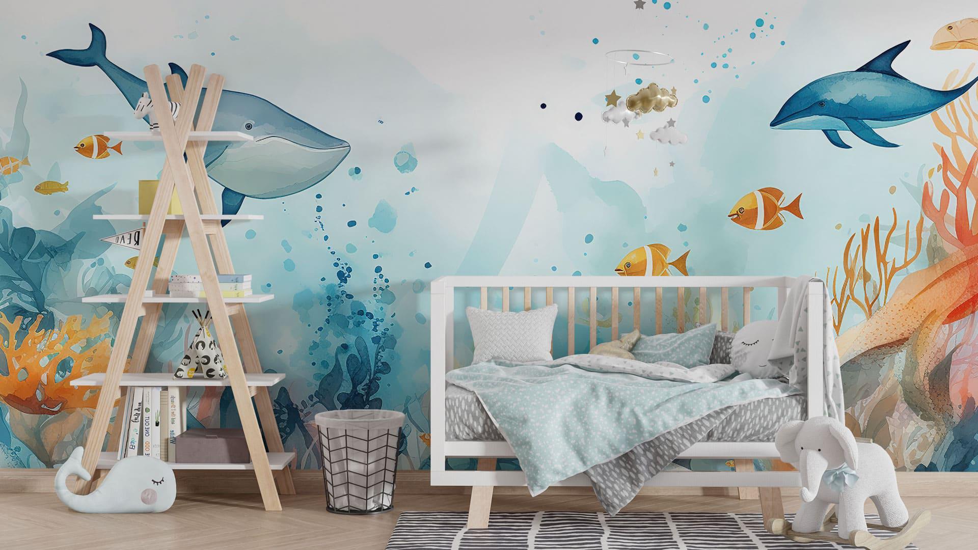 Фотообои флизелиновые Styleo Print-walls Кораллы и волны 0875 300х250 см (Pw-0875/2)