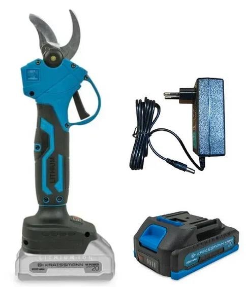 Секатор KRAISSMANN 25 AGS-BL 20 АКБ 2000 та ЗУ