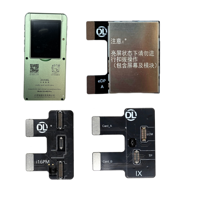 Тестер дисплеев iPhone DL400 Pro и набор шлейфов iPhone X-16 Pro Max/адаптер EDP (Dp291)
