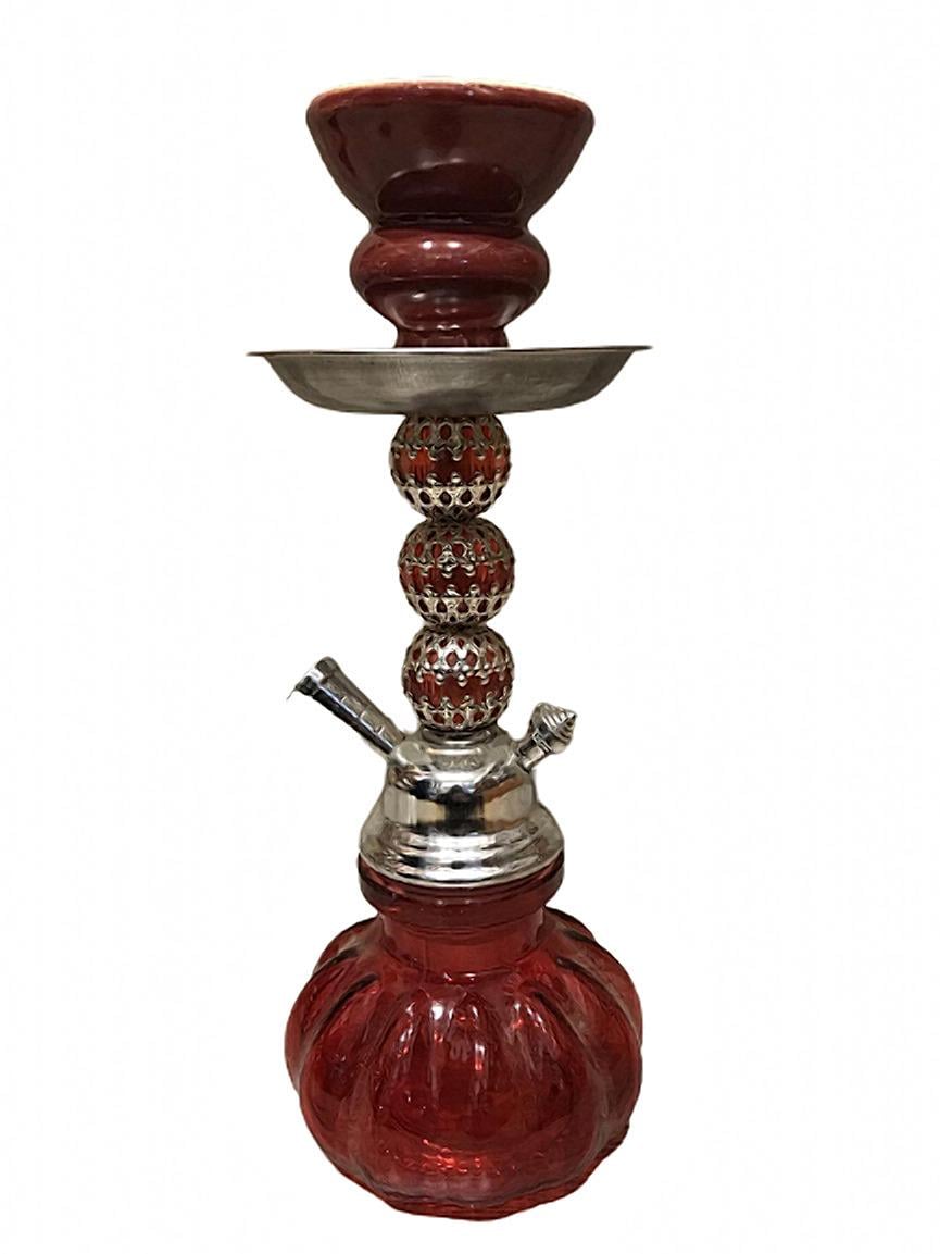 Кальян маленький на 1 трубку 3015 25 см Червоний (227256)