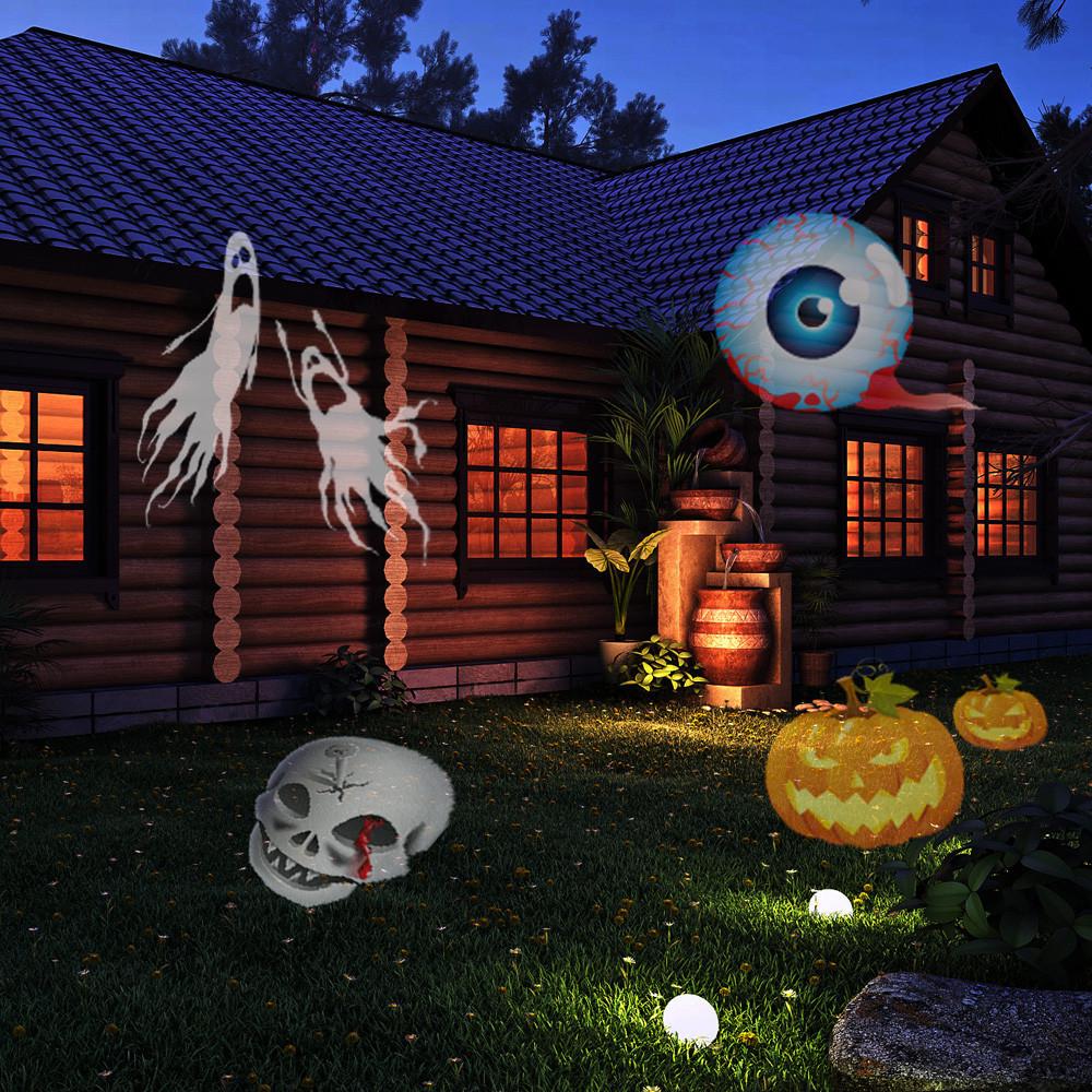 Проектор лазерний Star Shower projection outdoor light Halloween YU120 для підсвічування будинку (1080340063) - фото 4