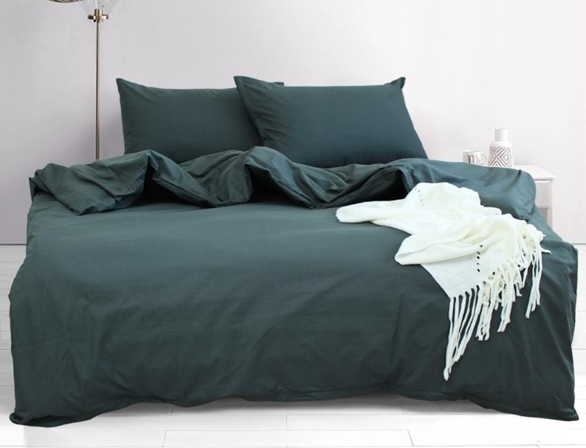 Комплект постельного белья TAGtekstil ранфорс полуторный 70х70 см Dark Grey (19361)