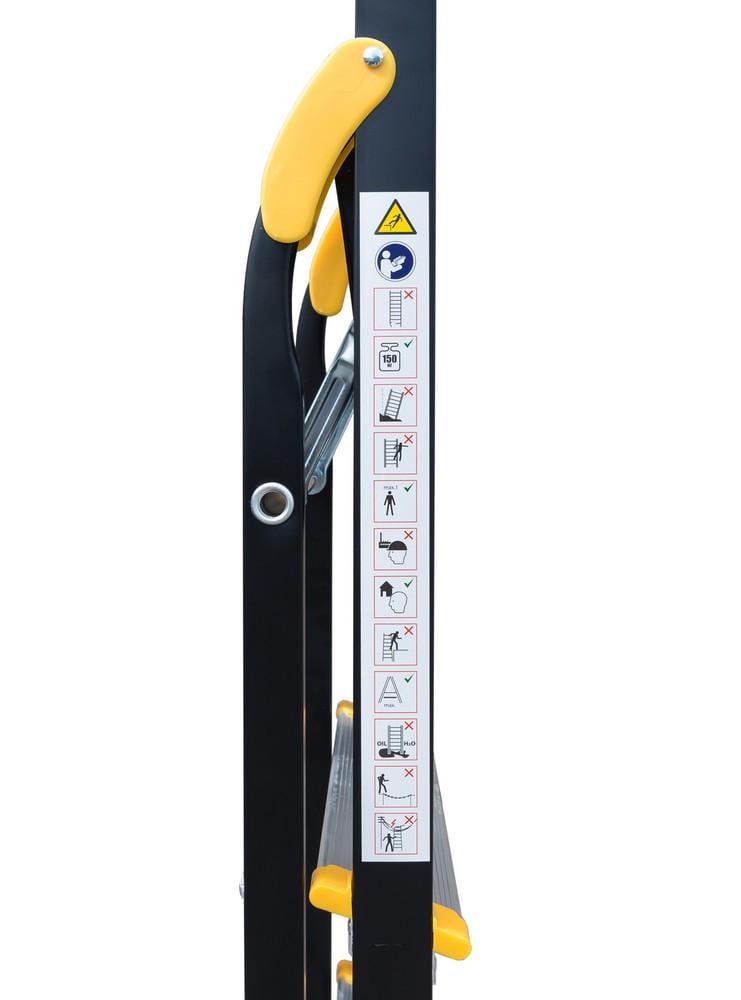 Сходи алюміній/сталь 4 сходинки h 846 мм max 150 кг - фото 10