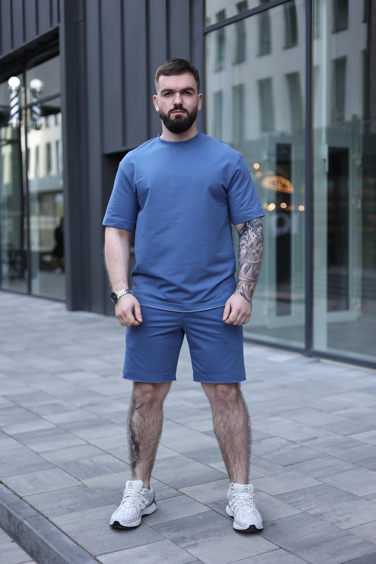 Комплект мужской летний BREEZE оверсайз 3XL Синий (1576420348/1/6)