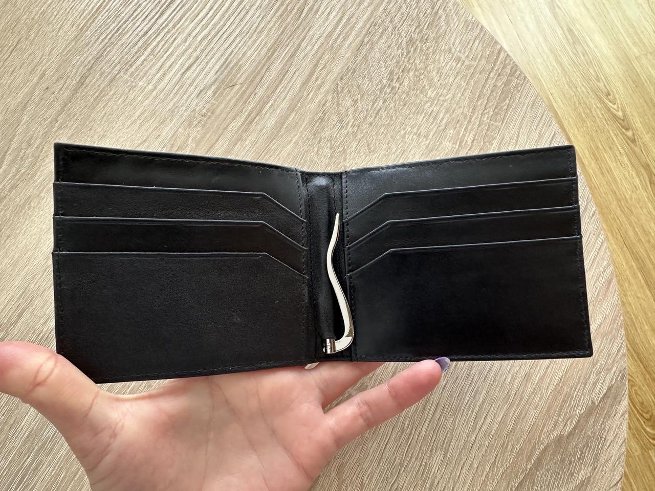 Зажим для денег из натуральной кожи крокодила Черный - фото 3 Зажим для денег из натуральной кожи крокодила Черный - фото 3