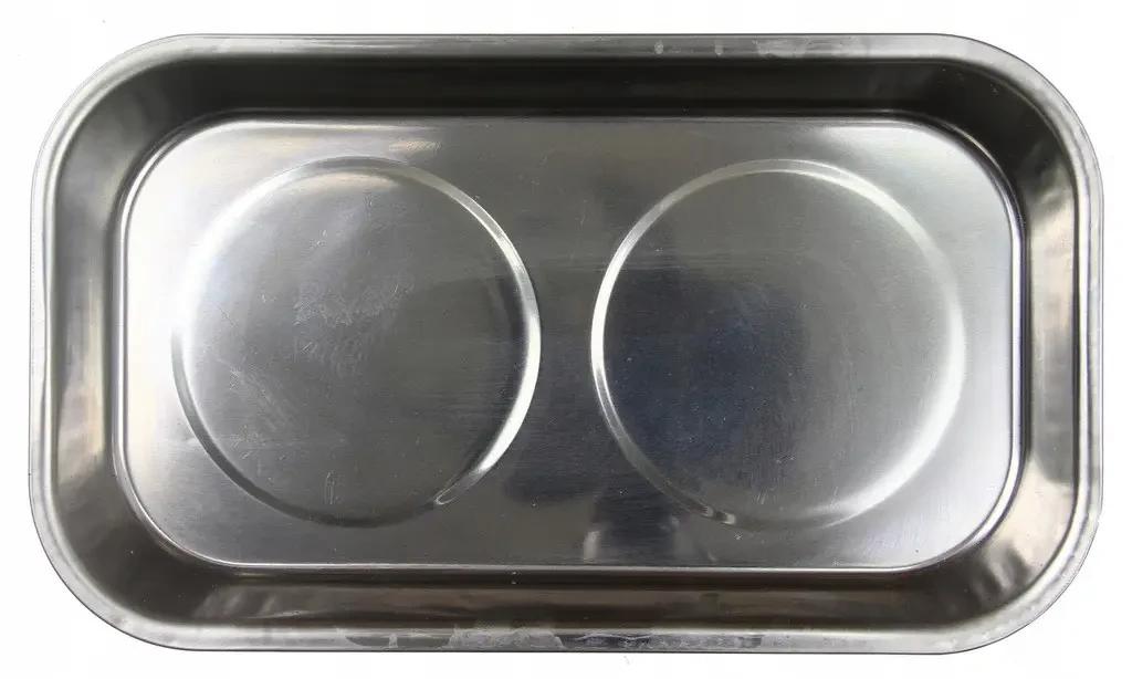 Чаша для деталей Mar-Pol M66806 магнитная металлическая двойная 24x14 см (33025485)