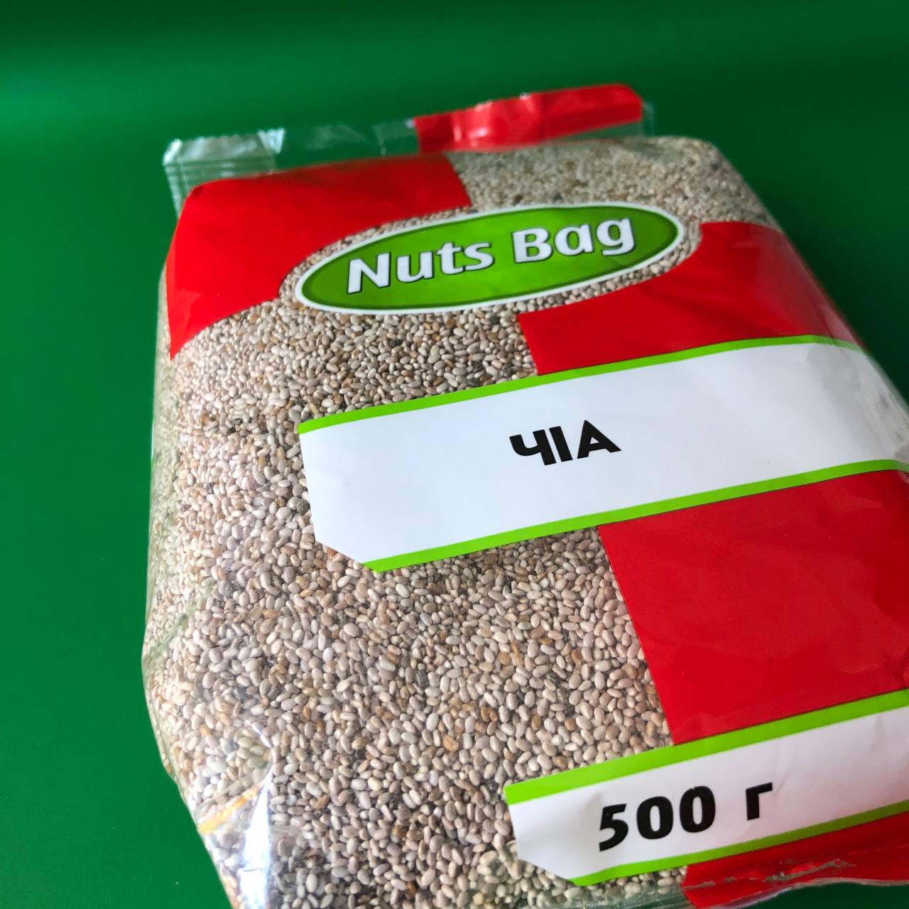 Чіа насіння Nuts Bag світле натуральне 500 г (Chia-w-NB-500) - фото 6