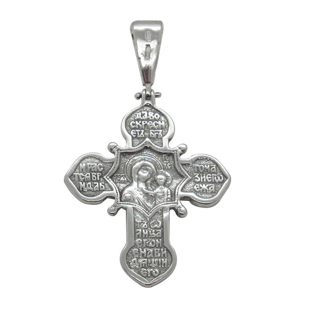 Срібний християнський підвіс Хрестик 12 (1137367784) - фото 3 Срібний християнський підвіс Хрестик 12 (1137367784) - фото 3