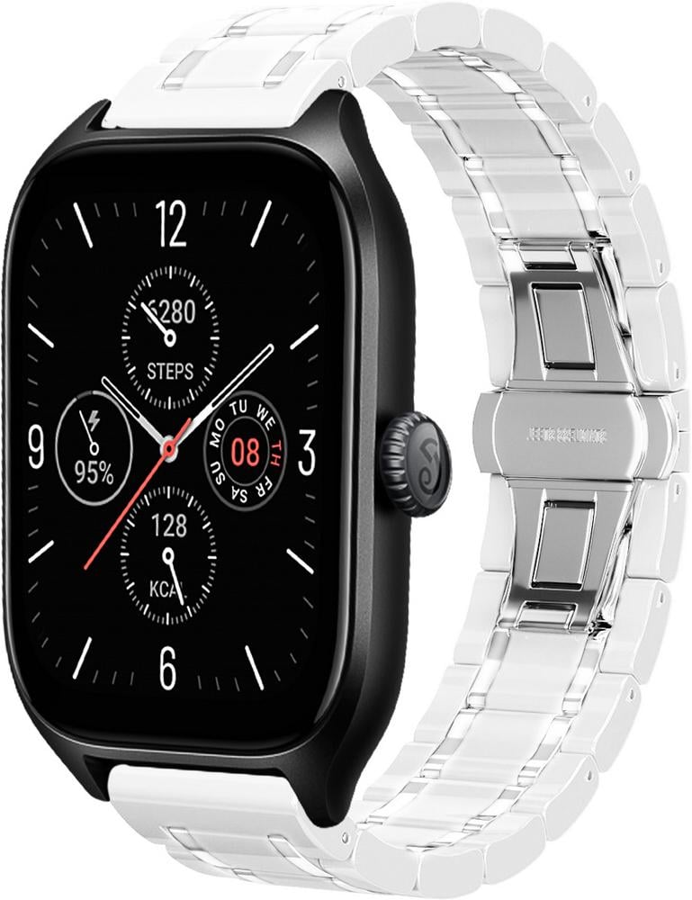 Ремінець керамічний Ceramo для Amazfit GTS 4/Mini White (29510-29) Ремінець керамічний Ceramo для Amazfit GTS 4/Mini White (29510-29)