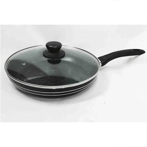 Сковорода с крышкой Edenberg EB-765 с антипригарным мраморным покрытием и турбо индукционным дном 22 см (13750354)