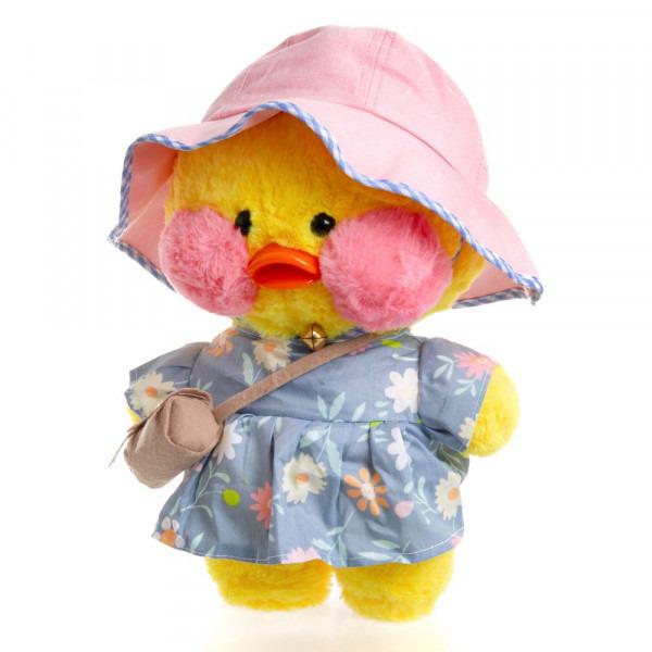 Мягкая игрушка уточка Лалафанфан с одеждой плюш/холлофайбер DAC-06