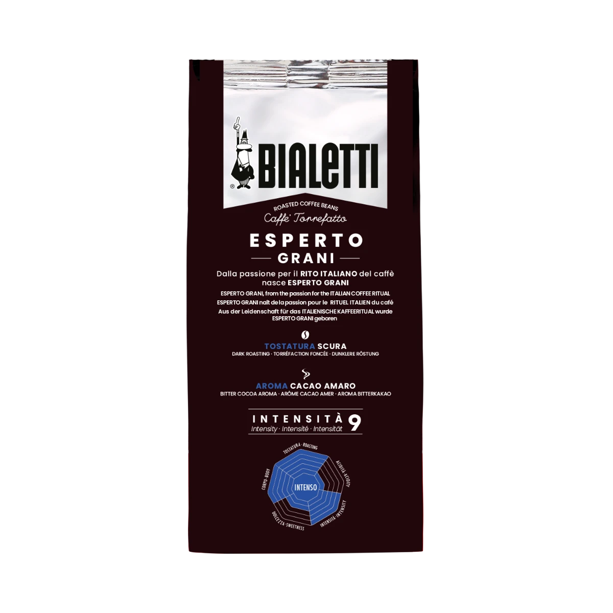 Кава в зернах Bialetti Esperto Grani Intenso 500 г (2198533815) - фото 2 Кава в зернах Bialetti Esperto Grani Intenso 500 г (2198533815) - фото 2