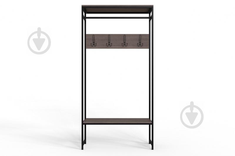 Вішалка для підлоги Ferrum-decor Треліс 15 180x90x38 см Дуб Сонома / Чорний (XK00329)